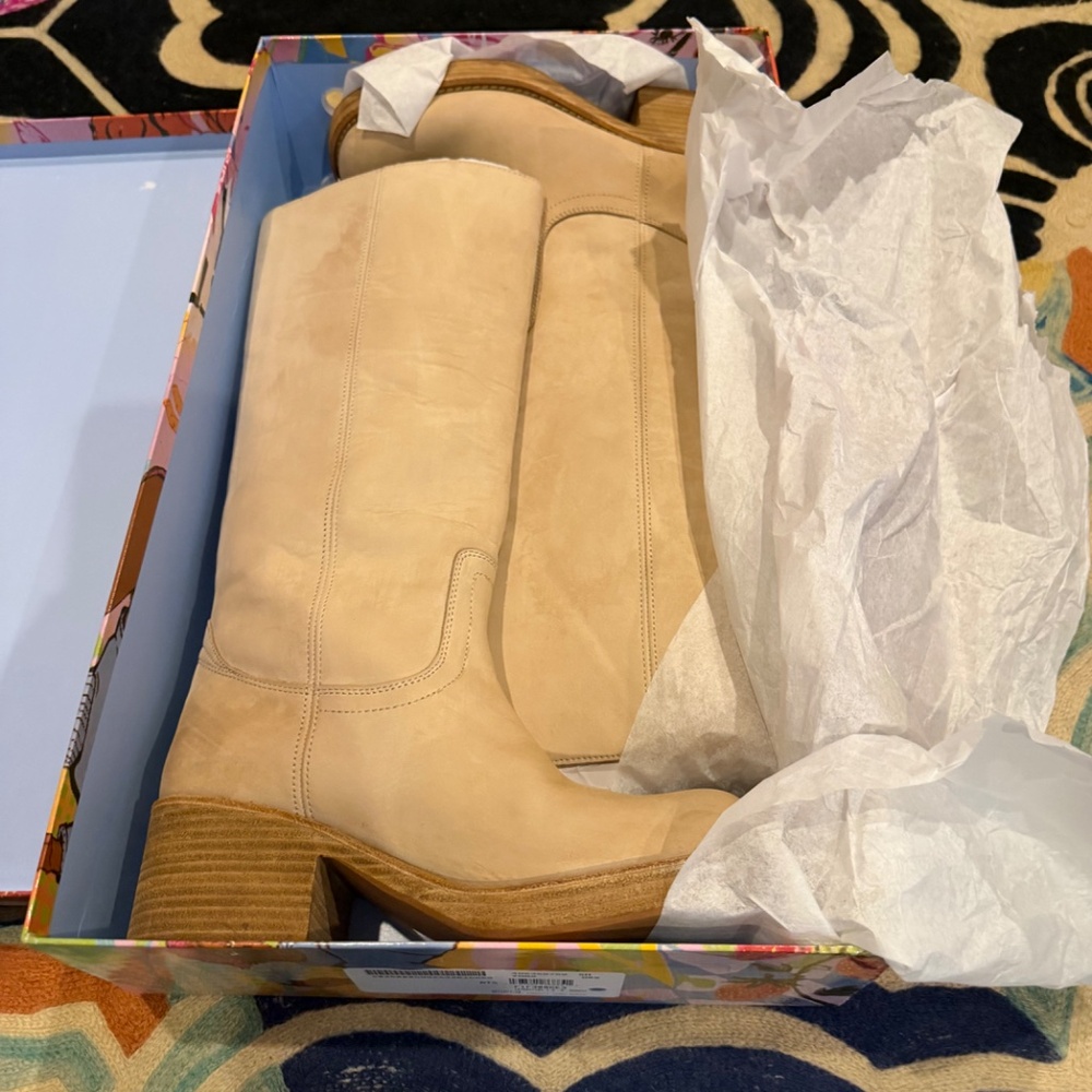 NWT Jeffrey Campbell Reflect TN campus book ivory buck 7.5